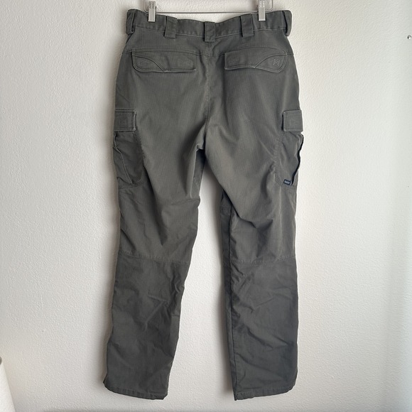 5.11 Tactical Pants Mens 34x32 Green Utility Ripstop Cargo Workwear Outdoor - Picture 6 of 13